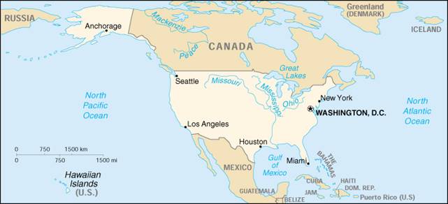 Mappa - Stati Uniti