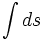 \int  ds