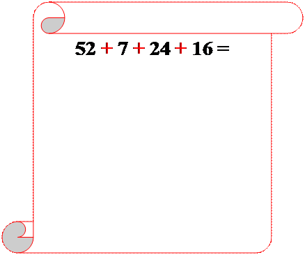 Pergamena 1: 52 + 7 + 24 + 16 =