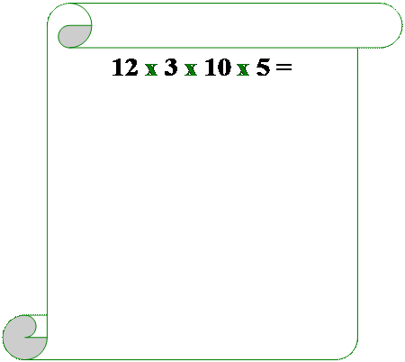 Pergamena 1: 12 x 3 x 10 x 5 =